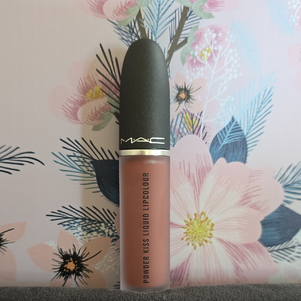 MAC Cosmetics Powder Kiss Liquid Lipcolour in "Over the Taupe"